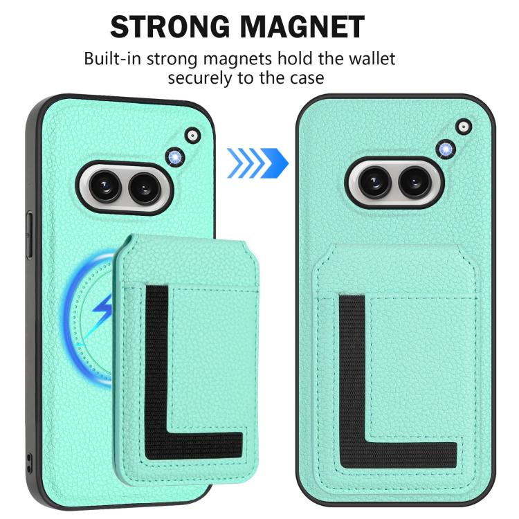 For Nothing Phone 2a Detachable Magsafe Magnetic Card Bag Phone Case