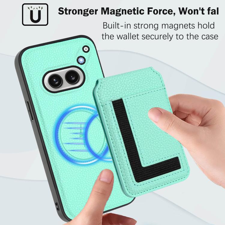For Nothing Phone 2a Detachable Magsafe Magnetic Card Bag Phone Case