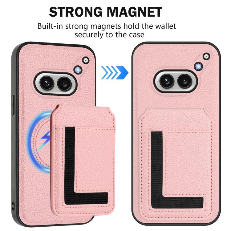 For Nothing Phone 2a Detachable Magsafe Magnetic Card Bag Phone Case