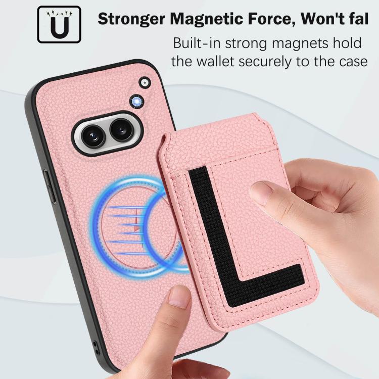 For Nothing Phone 2a Detachable Magsafe Magnetic Card Bag Phone Case