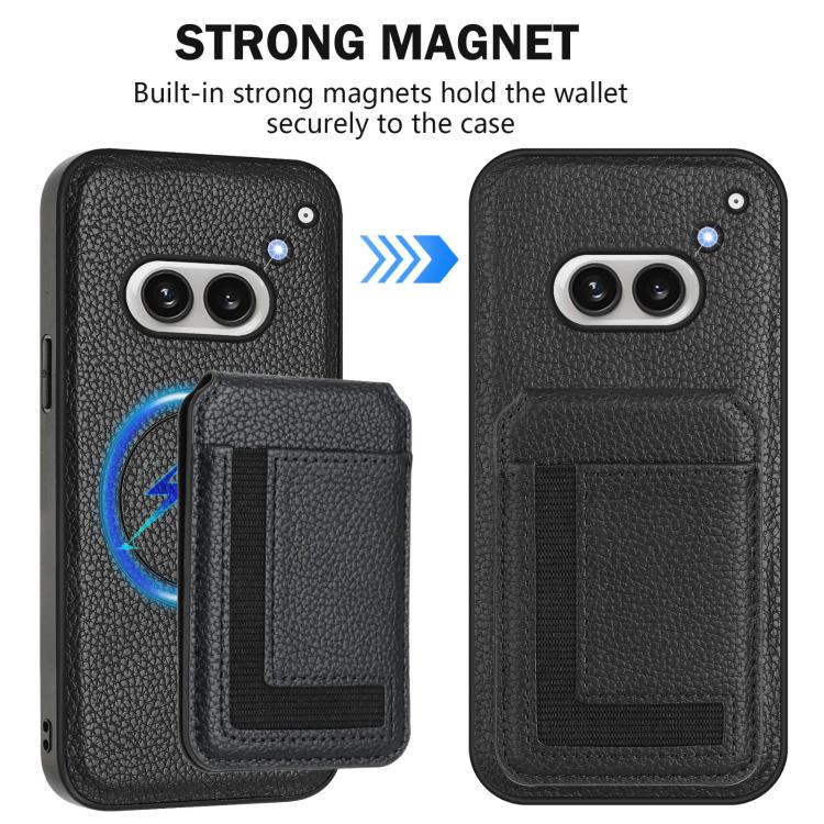 For Nothing Phone 2a Detachable Magsafe Magnetic Card Bag Phone Case