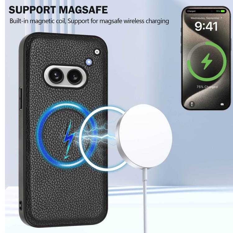 For Nothing Phone 2a Detachable Magsafe Magnetic Card Bag Phone Case
