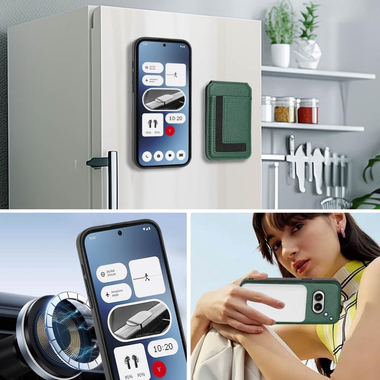 For Nothing Phone 2a Detachable Magsafe Magnetic Card Bag Phone Case