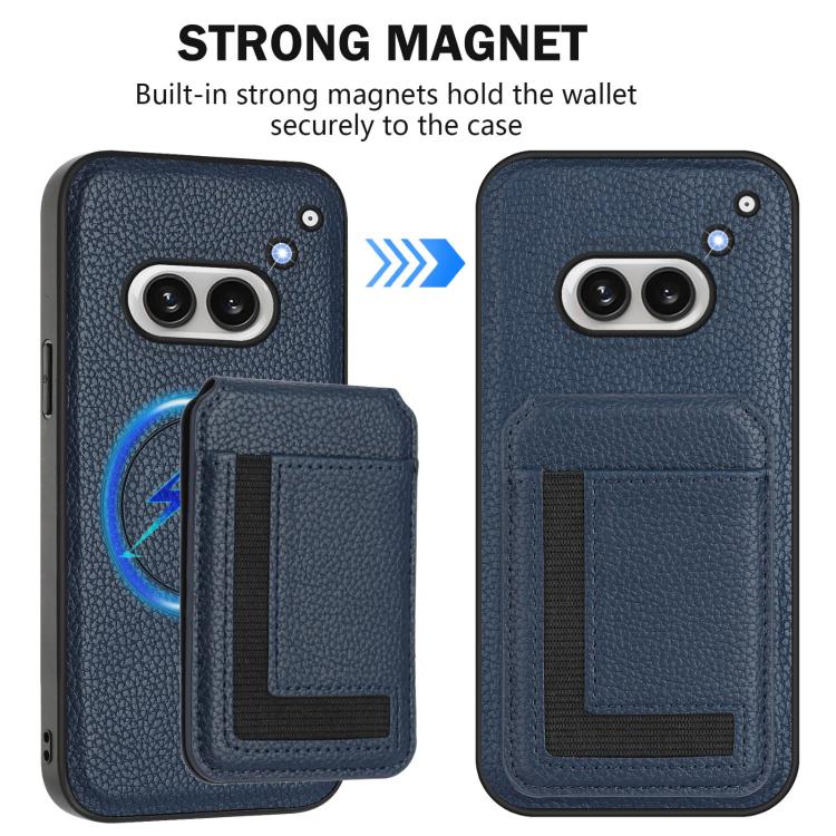 For Nothing Phone 2a Detachable Magsafe Magnetic Card Bag Phone Case