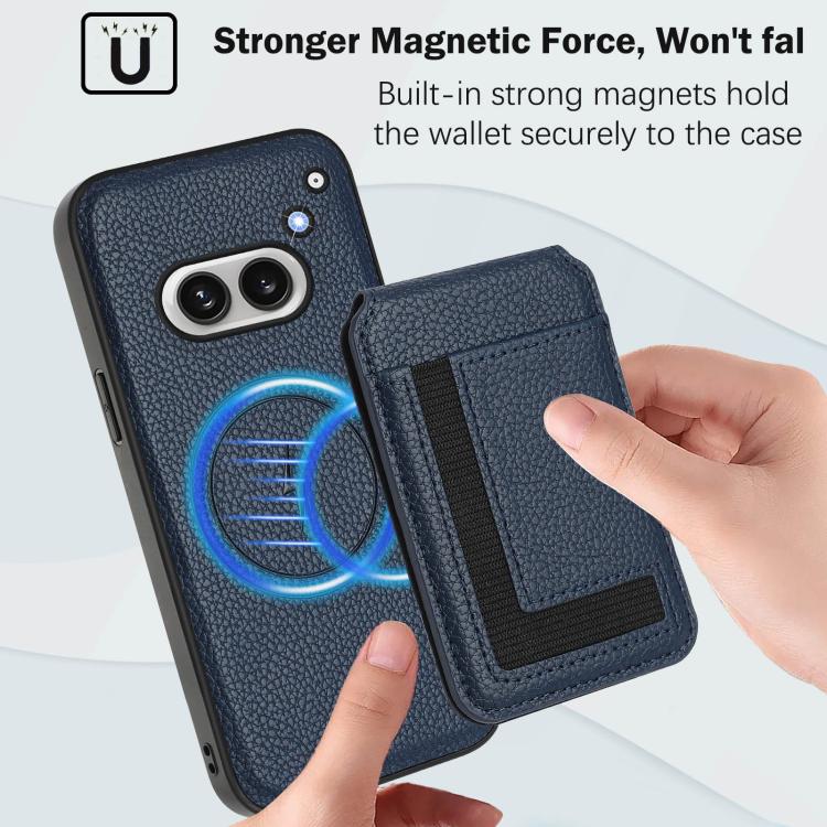 For Nothing Phone 2a Detachable Magsafe Magnetic Card Bag Phone Case