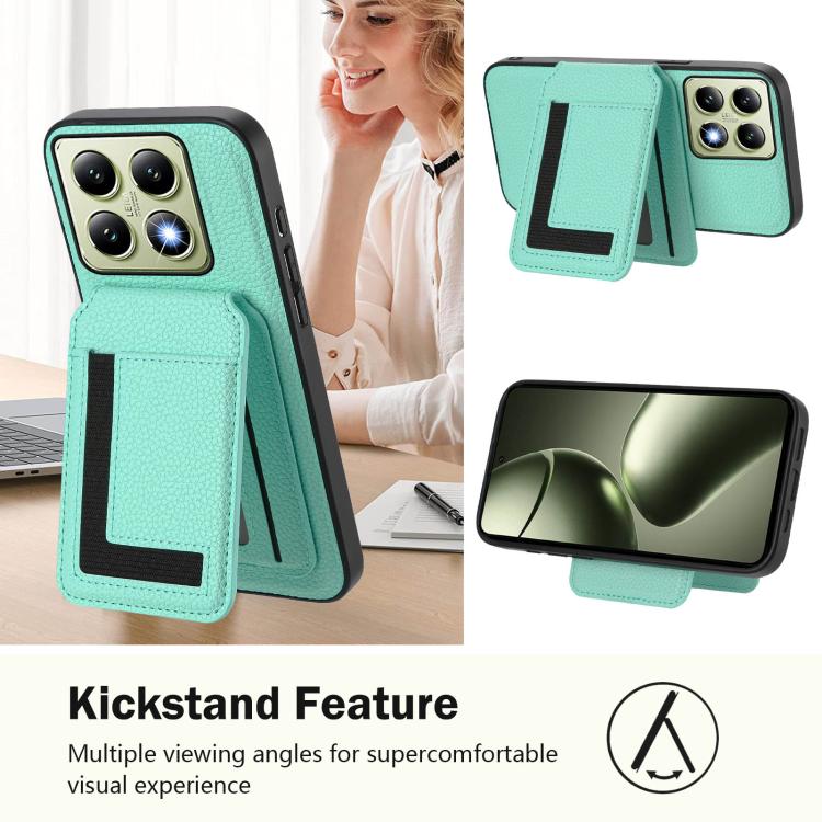 For Xiaomi 14T CX01 Detachable Magsafe Magnetic Card Bag Phone Case
