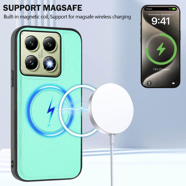 For Xiaomi 14T CX01 Detachable Magsafe Magnetic Card Bag Phone Case