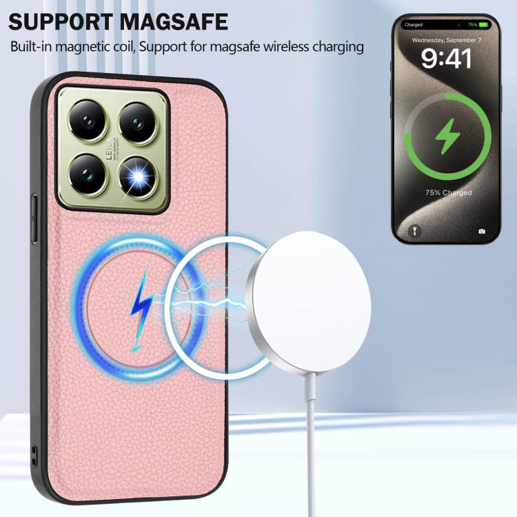 For Xiaomi 14T CX01 Detachable Magsafe Magnetic Card Bag Phone Case