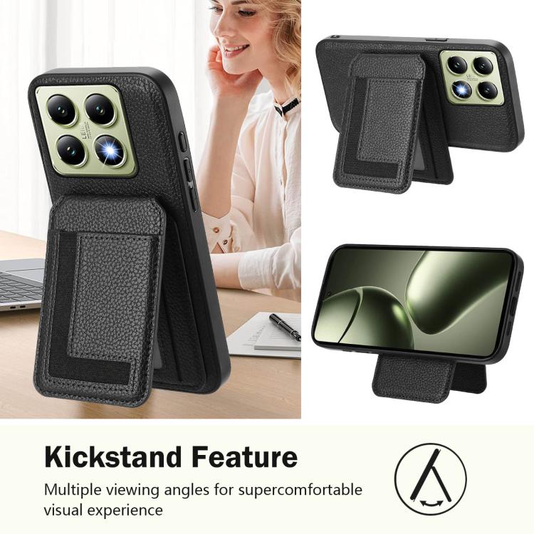 For Xiaomi 14T CX01 Detachable Magsafe Magnetic Card Bag Phone Case
