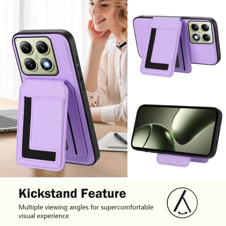 For Xiaomi 14T CX01 Detachable Magsafe Magnetic Card Bag Phone Case