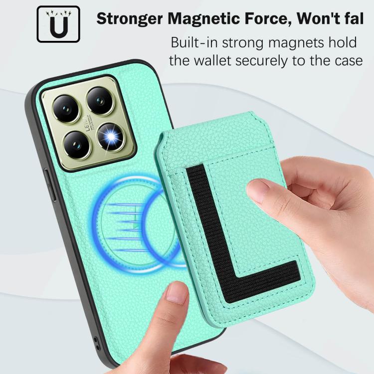 For Xiaomi 14T Pro CX01 Detachable Magsafe Magnetic Card Bag Phone Case