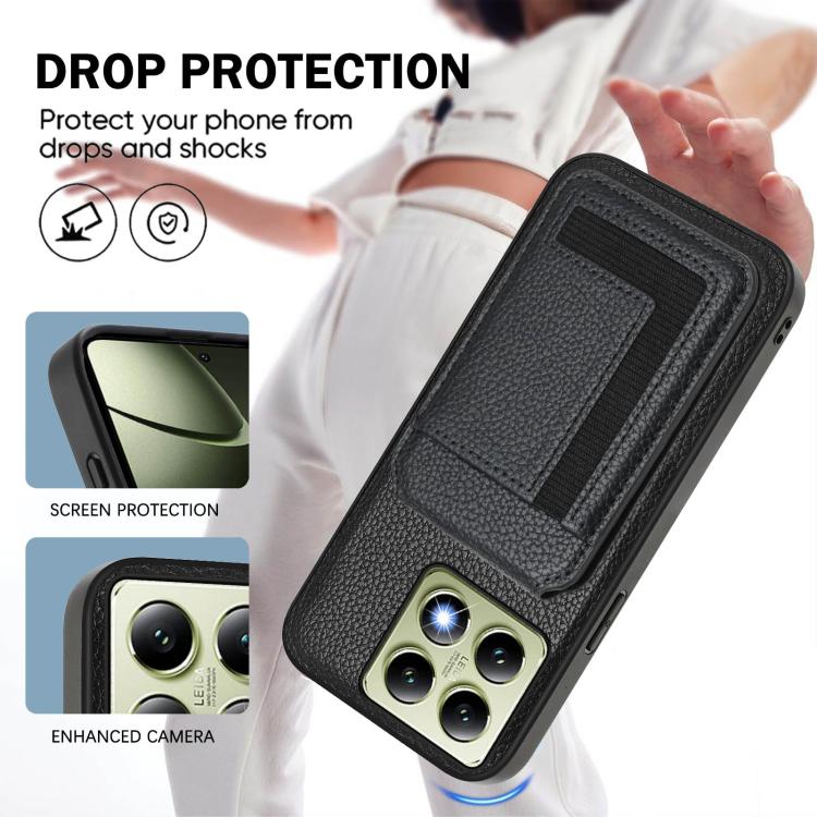 For Xiaomi 14T Pro CX01 Detachable Magsafe Magnetic Card Bag Phone Case