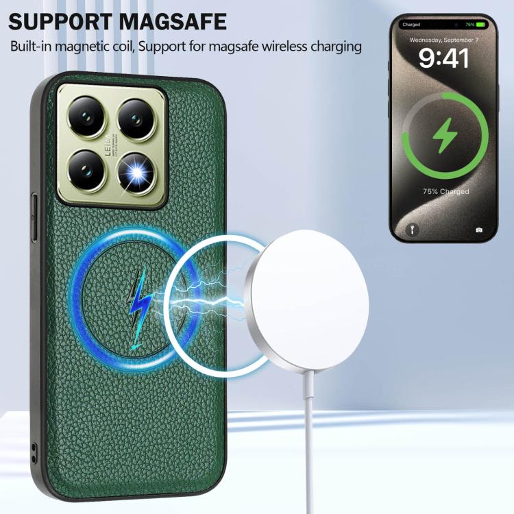 For Xiaomi 14T Pro CX01 Detachable Magsafe Magnetic Card Bag Phone Case