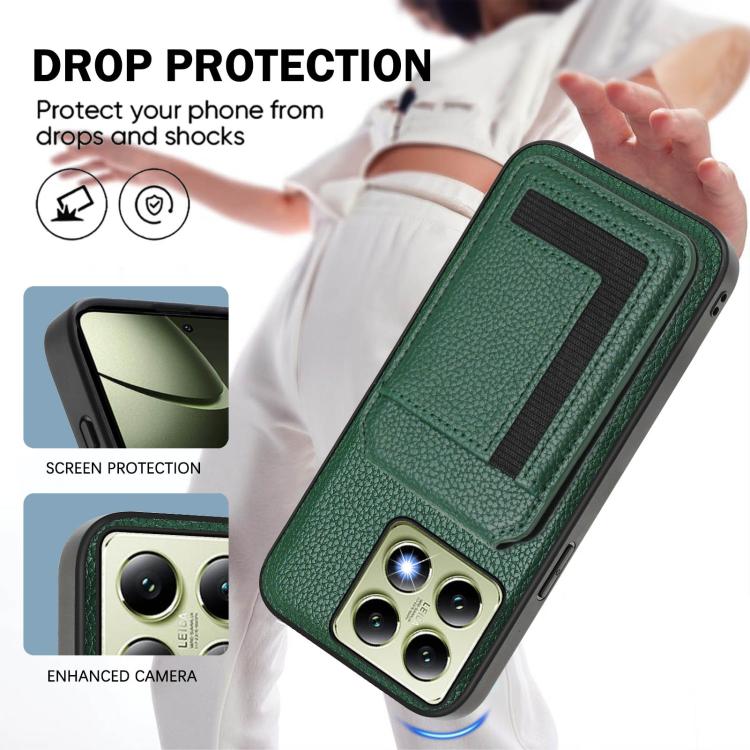For Xiaomi 14T Pro CX01 Detachable Magsafe Magnetic Card Bag Phone Case