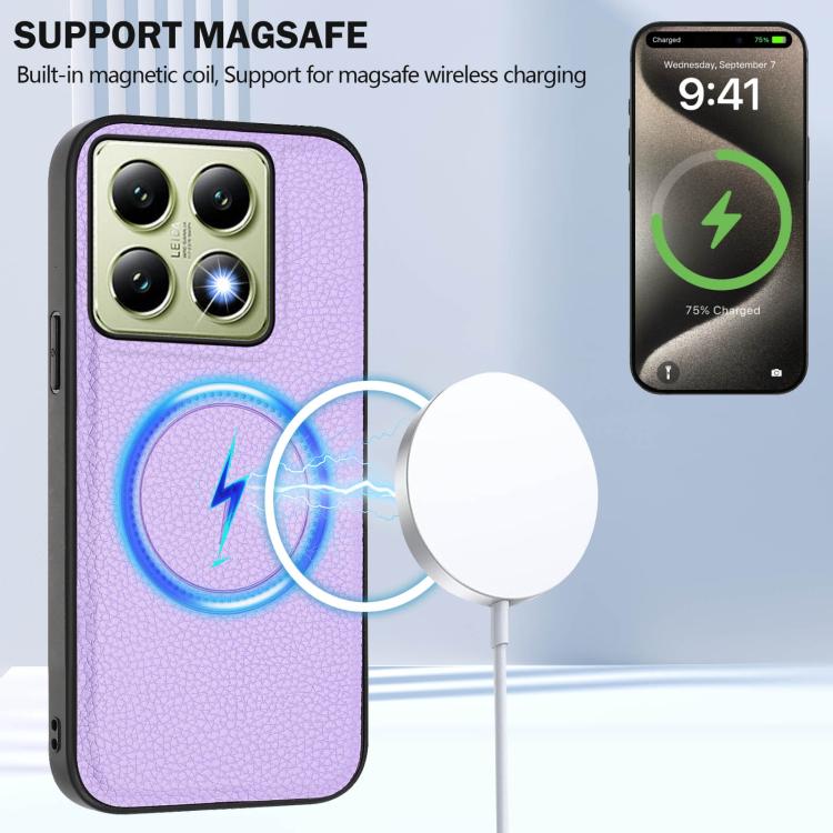 For Xiaomi 14T Pro CX01 Detachable Magsafe Magnetic Card Bag Phone Case