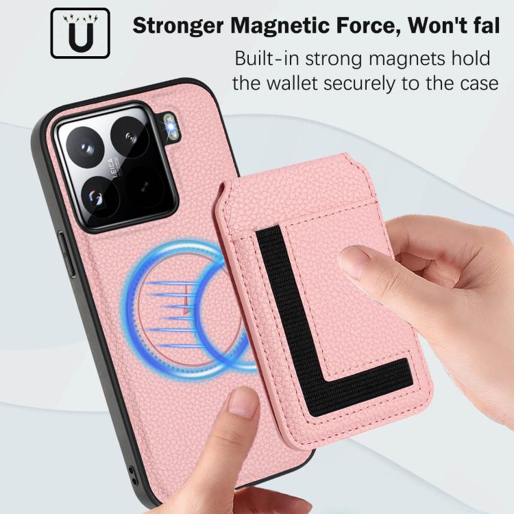 For Xiaomi 15 CX01 Detachable Magsafe Magnetic Card Bag Phone Case
