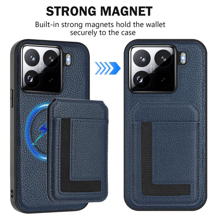 For Xiaomi 15 CX01 Detachable Magsafe Magnetic Card Bag Phone Case