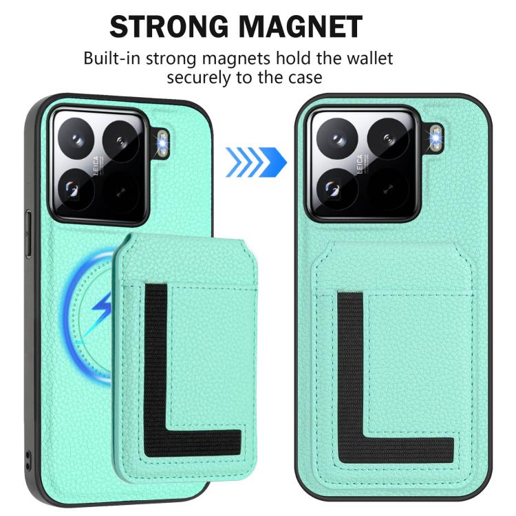 For Xiaomi 15 Pro CX01 Detachable Magsafe Magnetic Card Bag Phone Case