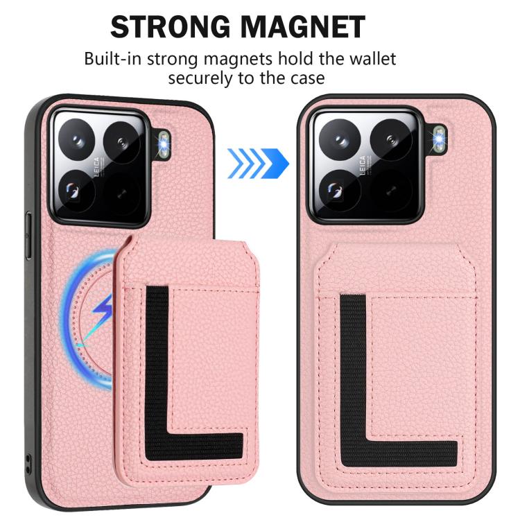 For Xiaomi 15 Pro CX01 Detachable Magsafe Magnetic Card Bag Phone Case