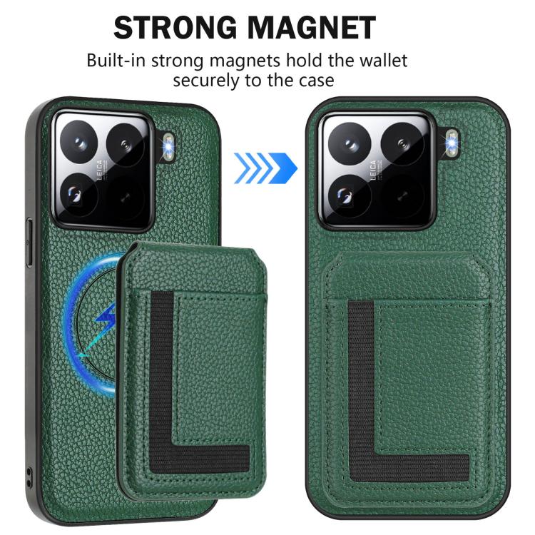 For Xiaomi 15 Pro CX01 Detachable Magsafe Magnetic Card Bag Phone Case