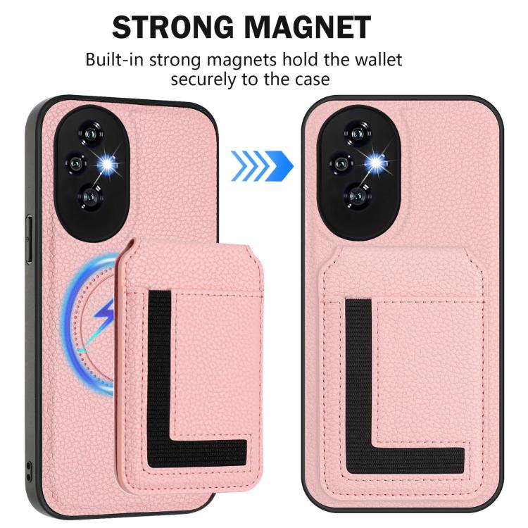 For Honor 200 CX01 Detachable Magsafe Magnetic Card Bag Phone Case