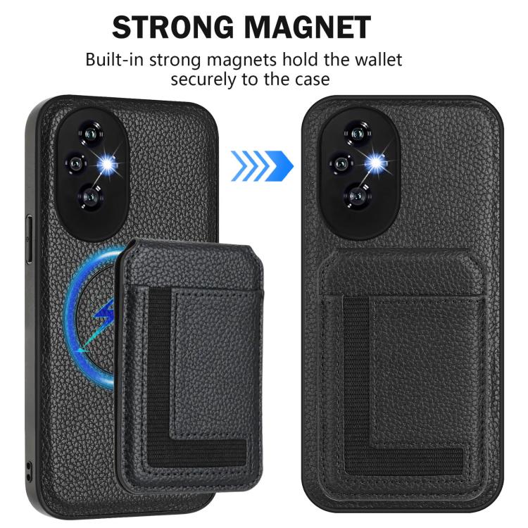 For Honor 200 Pro CX01 Detachable Magsafe Magnetic Card Bag Phone Case