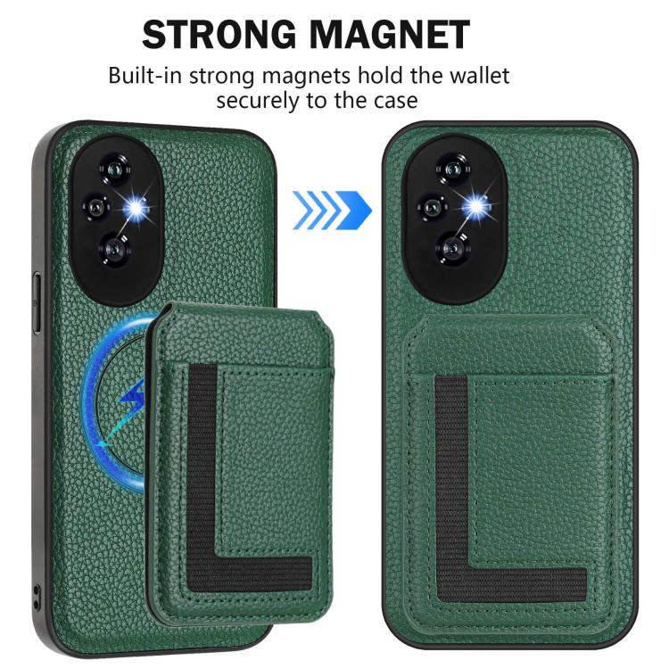 For Honor 200 Pro CX01 Detachable Magsafe Magnetic Card Bag Phone Case