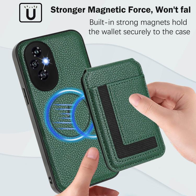 For Honor 200 Pro CX01 Detachable Magsafe Magnetic Card Bag Phone Case