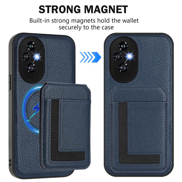 For Honor 200 Pro CX01 Detachable Magsafe Magnetic Card Bag Phone Case