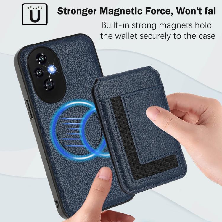 For Honor 200 Pro CX01 Detachable Magsafe Magnetic Card Bag Phone Case