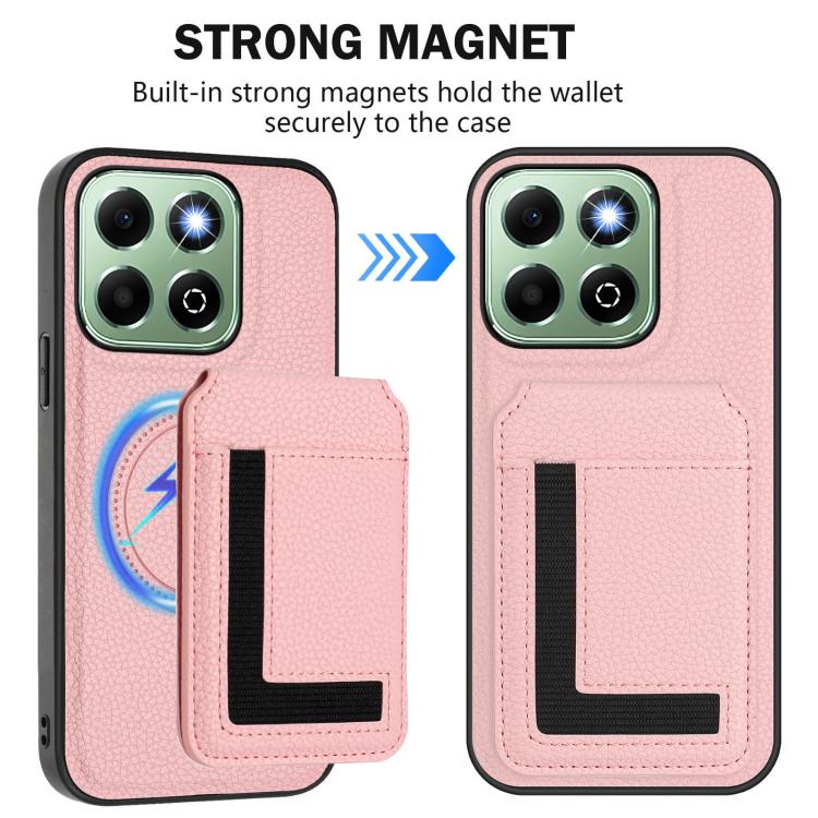 For Honor X6b CX01 Detachable Magsafe Magnetic Card Bag Phone Case