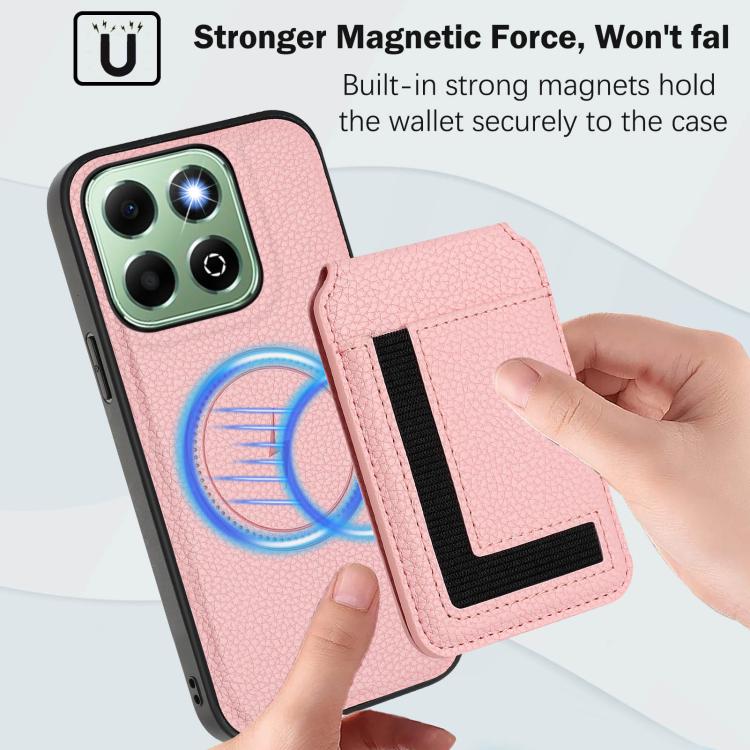 For Honor X6b CX01 Detachable Magsafe Magnetic Card Bag Phone Case