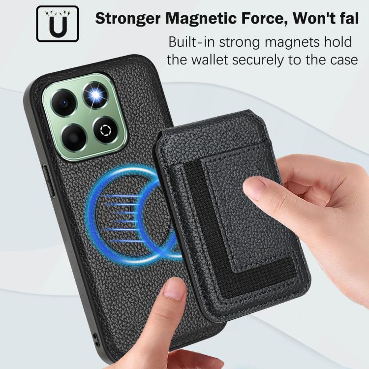 For Honor X6b CX01 Detachable Magsafe Magnetic Card Bag Phone Case