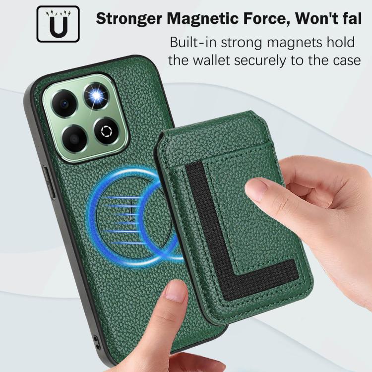 For Honor X6b CX01 Detachable Magsafe Magnetic Card Bag Phone Case