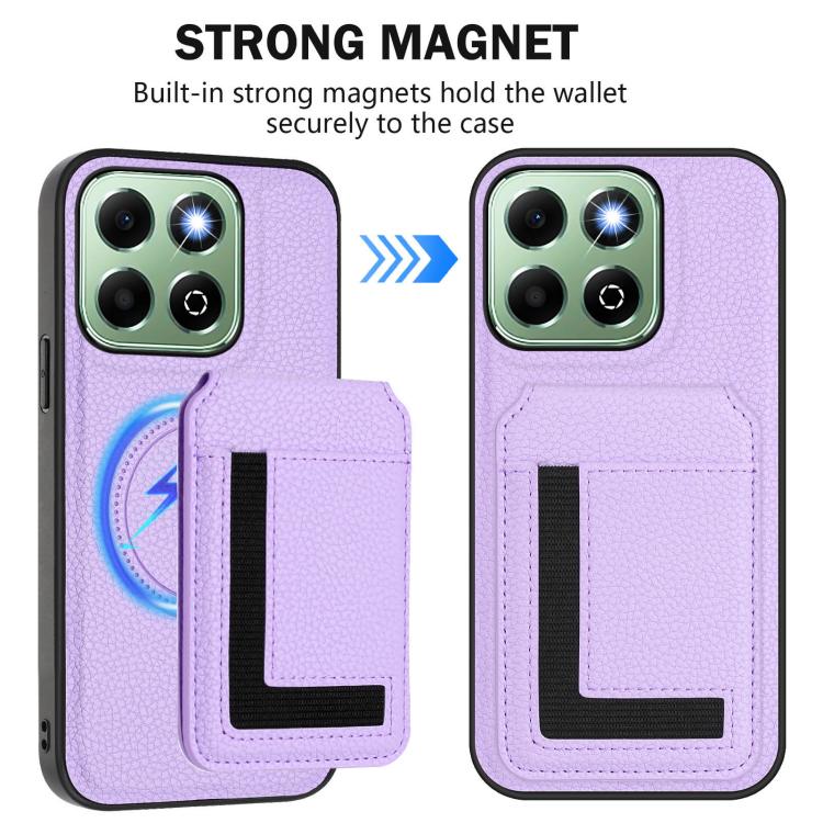 For Honor X6b CX01 Detachable Magsafe Magnetic Card Bag Phone Case