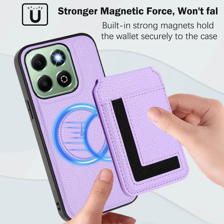 For Honor X6b CX01 Detachable Magsafe Magnetic Card Bag Phone Case