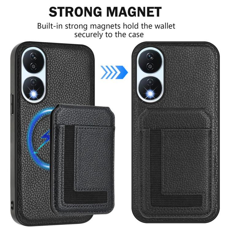 For Honor X7b / Play 8T CX01 Detachable Magsafe Magnetic Card Bag Phone Case