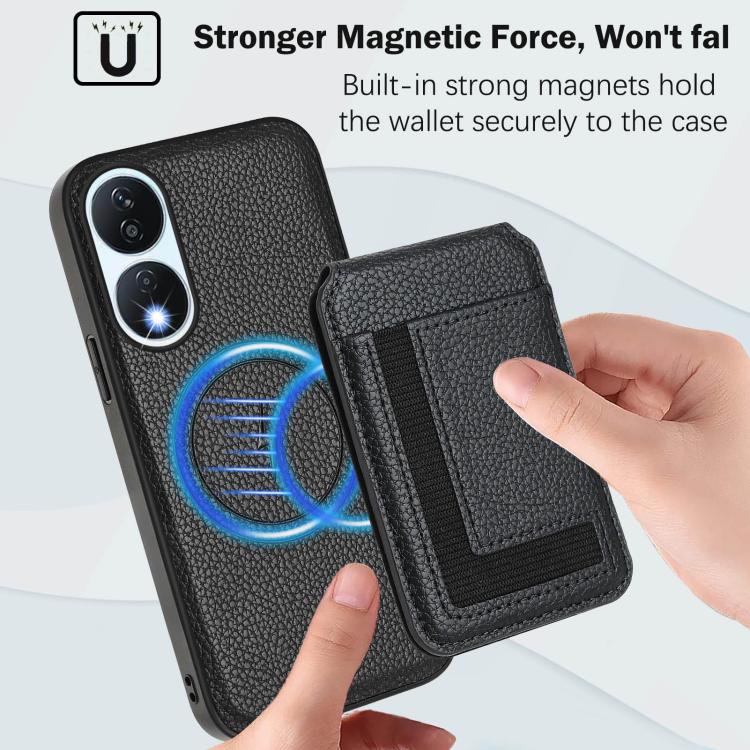 For Honor X7b / Play 8T CX01 Detachable Magsafe Magnetic Card Bag Phone Case