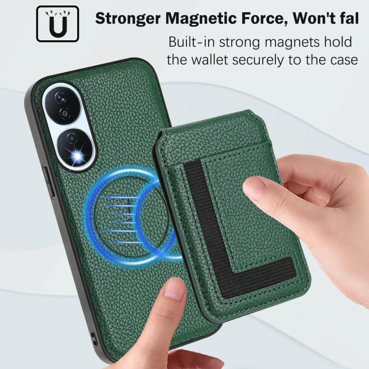 For Honor X7b / Play 8T CX01 Detachable Magsafe Magnetic Card Bag Phone Case