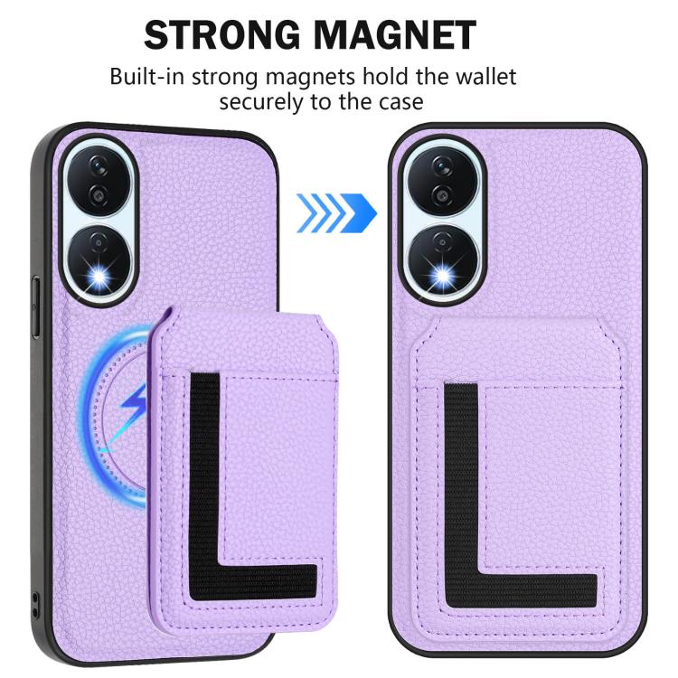 For Honor X7b / Play 8T CX01 Detachable Magsafe Magnetic Card Bag Phone Case