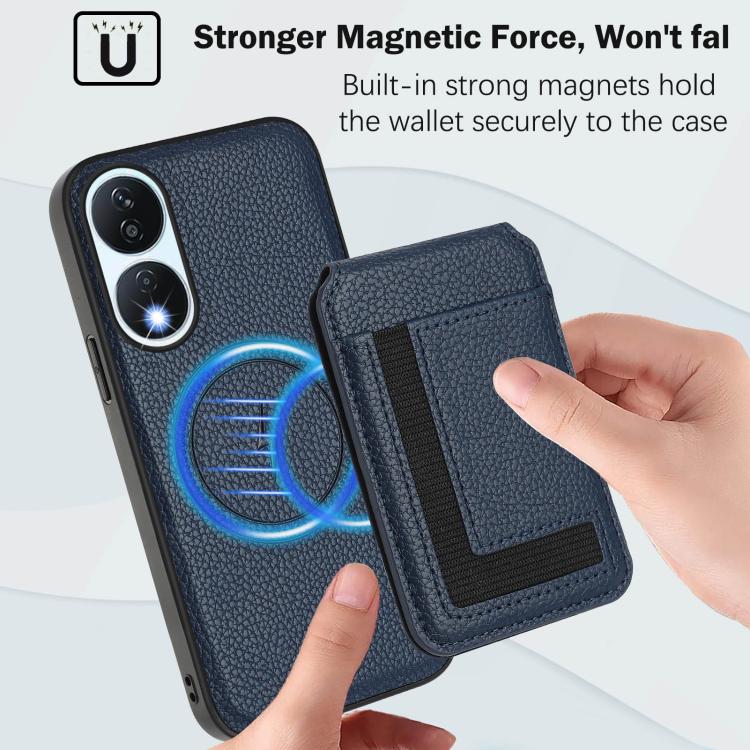 For Honor X7b / Play 8T CX01 Detachable Magsafe Magnetic Card Bag Phone Case