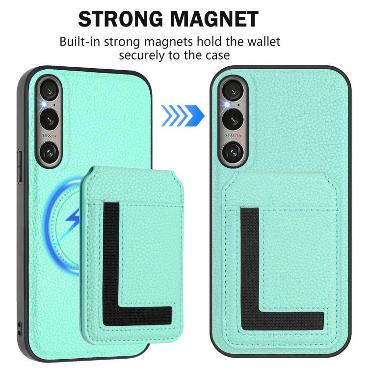 For Sony Xperia 1 VI CX01 Detachable Magsafe Magnetic Card Bag Phone Case