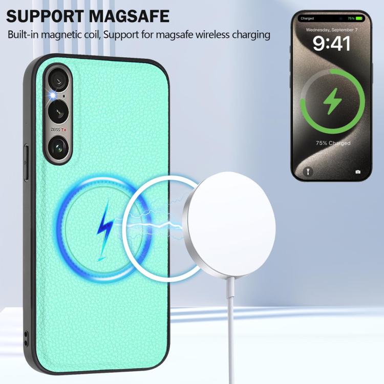 For Sony Xperia 1 VI CX01 Detachable Magsafe Magnetic Card Bag Phone Case