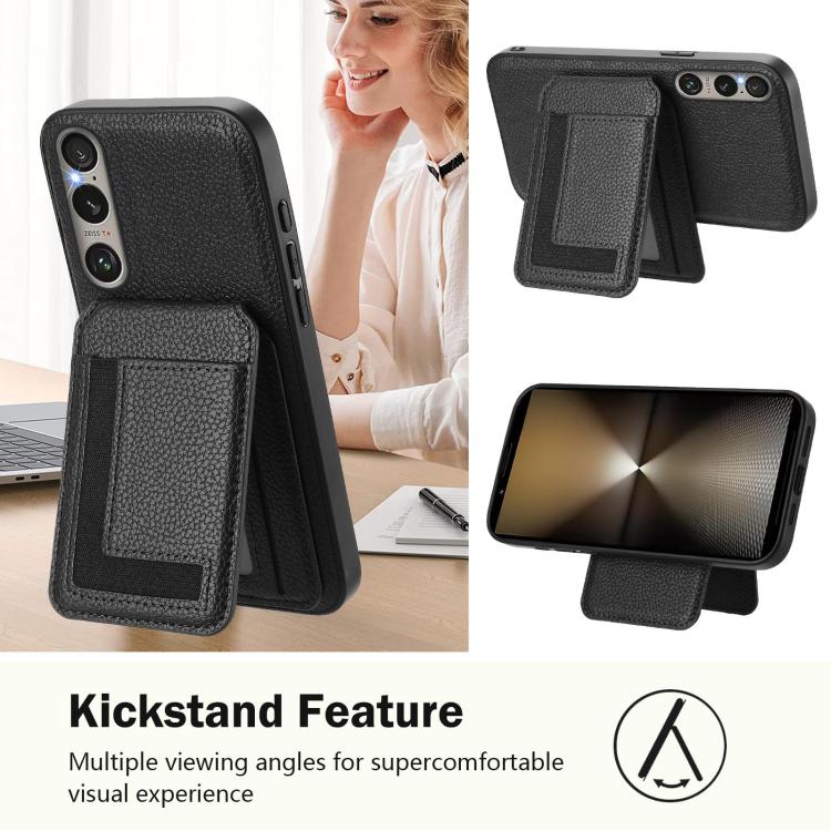 For Sony Xperia 1 VI CX01 Detachable Magsafe Magnetic Card Bag Phone Case