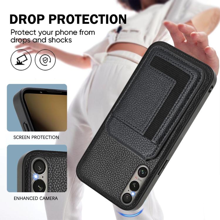 For Sony Xperia 1 VI CX01 Detachable Magsafe Magnetic Card Bag Phone Case