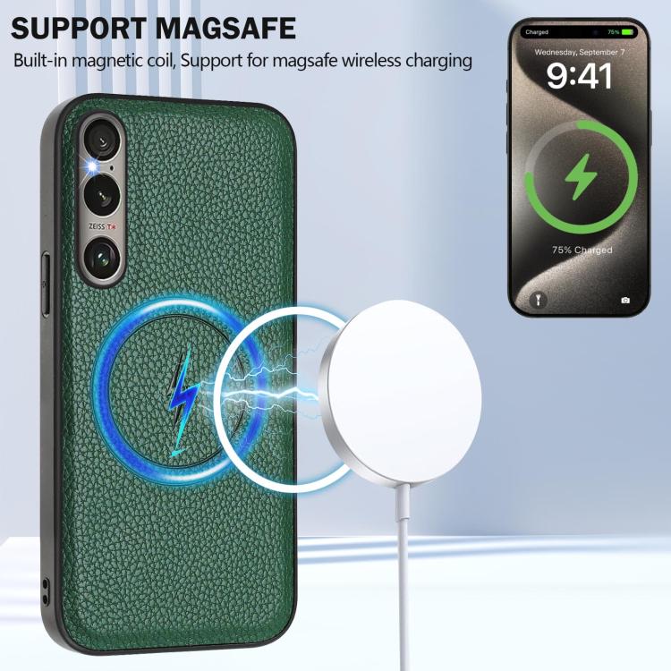 For Sony Xperia 1 VI CX01 Detachable Magsafe Magnetic Card Bag Phone Case