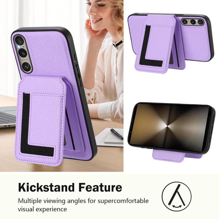 For Sony Xperia 1 VI CX01 Detachable Magsafe Magnetic Card Bag Phone Case