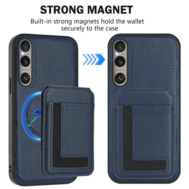 For Sony Xperia 1 VI CX01 Detachable Magsafe Magnetic Card Bag Phone Case