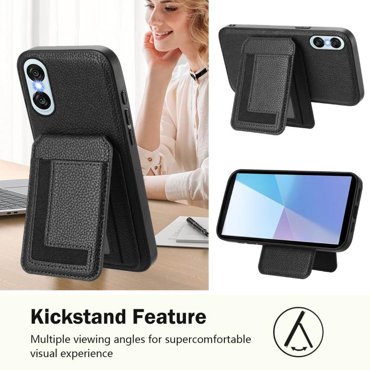 For Sony Xperia 10 VI CX01 Detachable Magsafe Magnetic Card Bag Phone Case