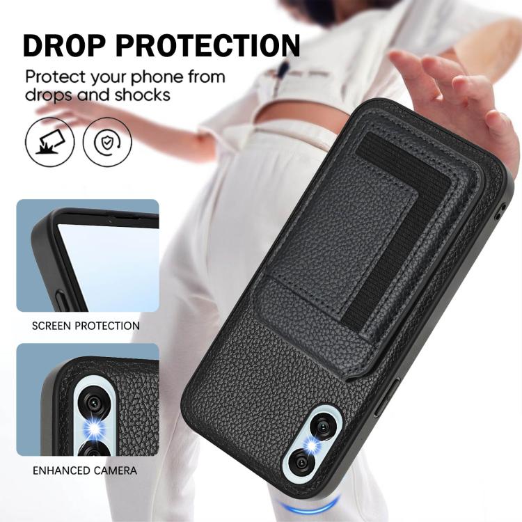 For Sony Xperia 10 VI CX01 Detachable Magsafe Magnetic Card Bag Phone Case